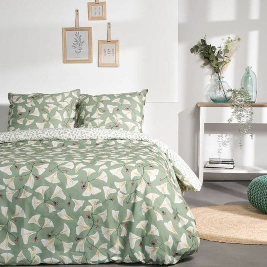 Duvet cover set TODAY Green 240 x 220 cm 3 Pieces-0