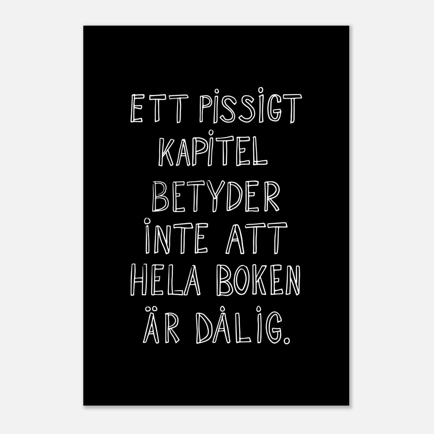 Ett pissigt kapitel - Affisch