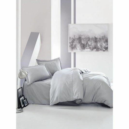 Duvet cover set Grey 220 x 240 cm-0