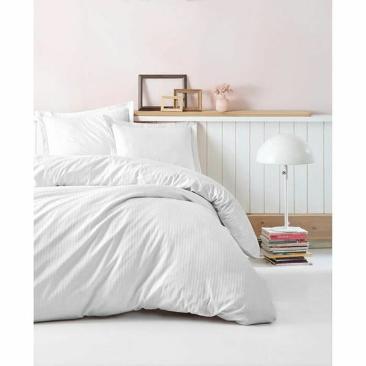 Duvet cover set White 220 x 240 cm-0