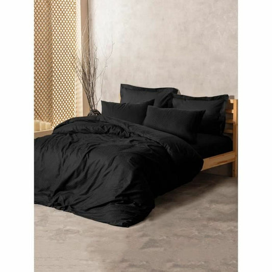 Duvet cover set Black 220 x 240 cm-0