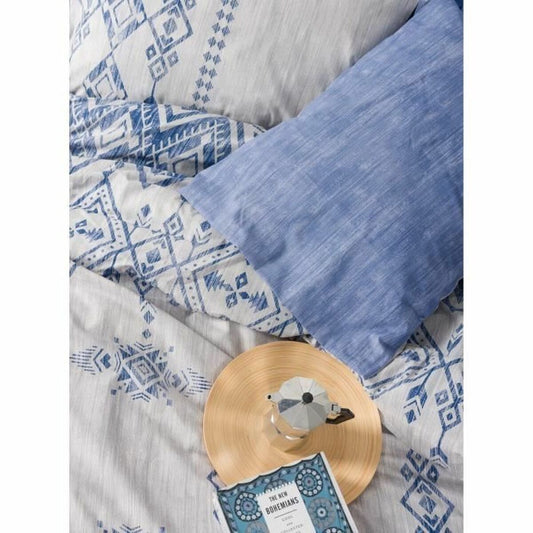 Duvet cover set Blue 220 x 240 cm-3