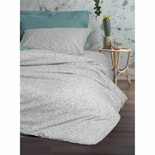 Duvet cover set Blue White 220 x 240 cm-2