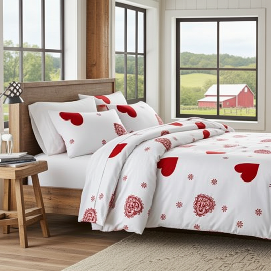 Bäddset Bäddset ANDORA 3 delar – Mjukt och skrynkelfritt påslakanset (150x200cm)