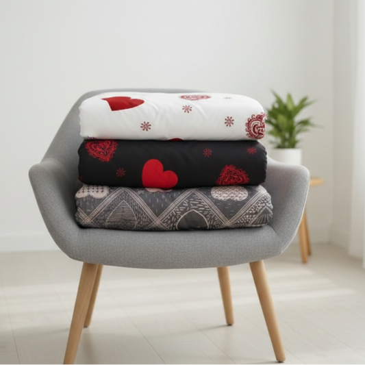 Bäddset Bäddset ANDORA 3 delar – Mjukt och skrynkelfritt påslakanset (150x200cm)