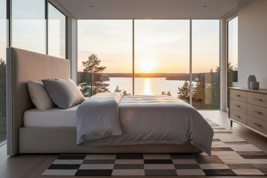 Duvet cover set Grey 220 x 240 cm-3