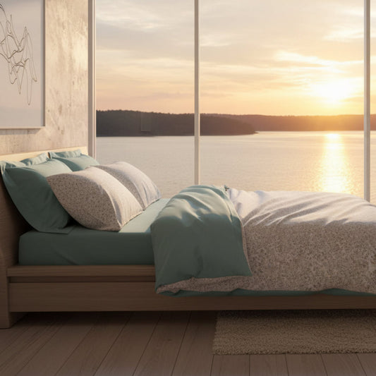 Bäddset Bäddset NJUTER – Krispig fräschör i mjuk bomullssatin (220 x 240 cm)