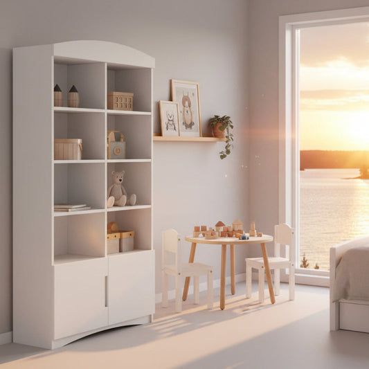 Bokhylla Bokhylla KLASSISK dubbel – Rymlig och tidlös förvaring i massivt trä (90 x 188 cm)