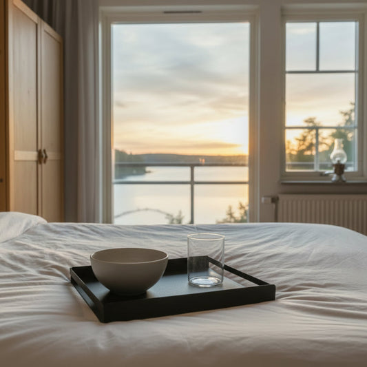 Inredningsdetaljer Bricka KUNG – Elegant servering i gedigna naturmaterial