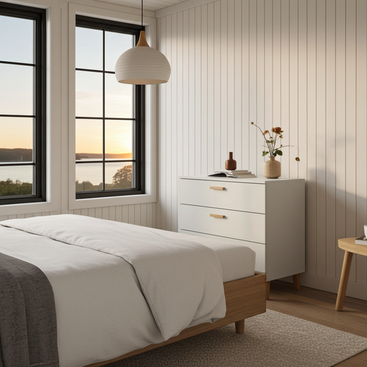 KUBI - Byrå med 3 lådor kashmir