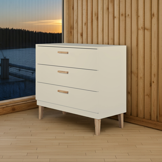 KUBI - Byrå med 3 lådor kashmir