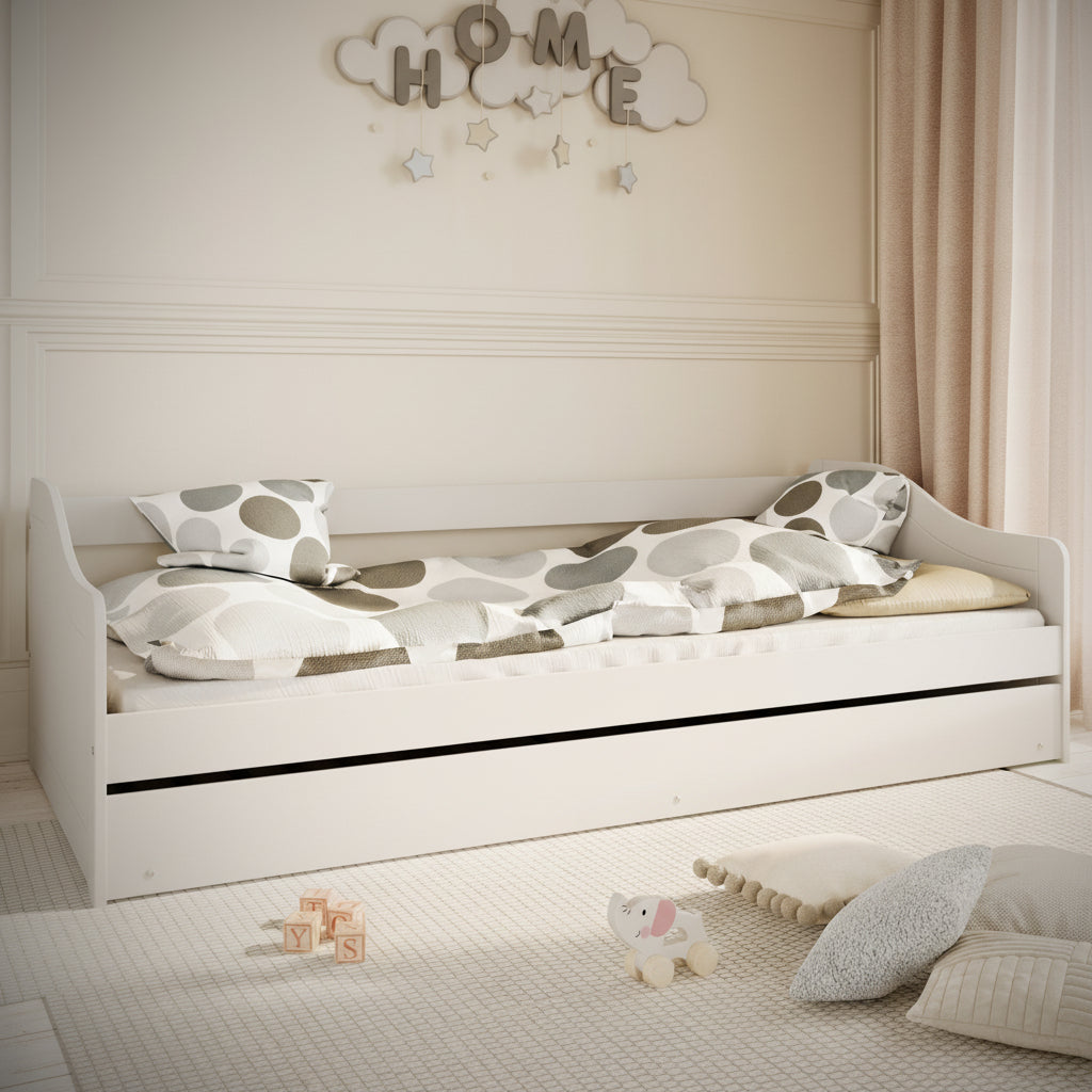 Säng Dagbädd BIANCA – Stilren flexibilitet för sovrum och gästrum (90 x 200 cm)