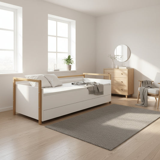 Dagbädd Dagbädd VIKTOR – Multifunktionell säng i modern skandinavisk stil (80 x 180 cm)