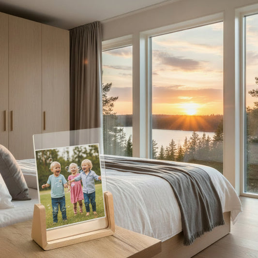 Tavelram Dekoration bildram LOVEDONE – Stilren prydnad som sprider värme i hemmet (Valnöt eller björkträ)