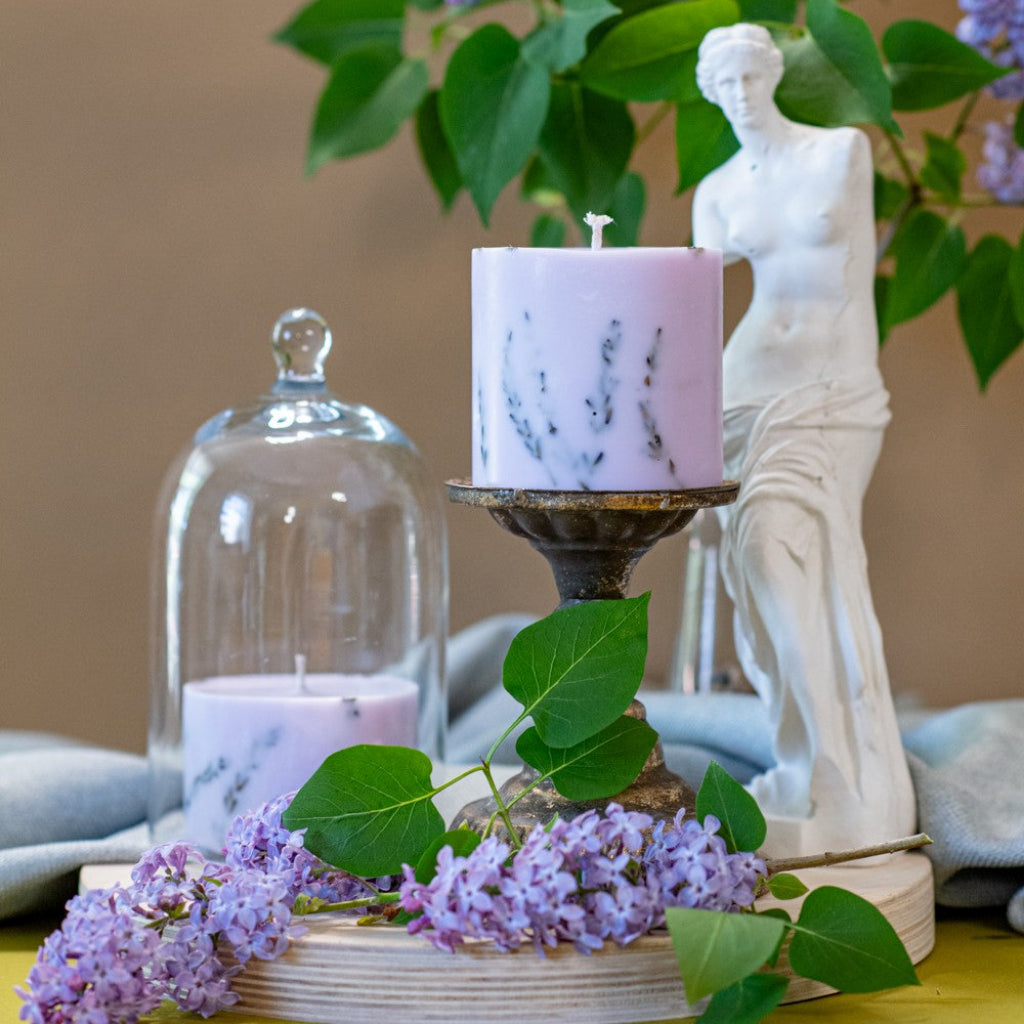 Doftljus Handgjort doftljus BEAUTY LAVENDEL – Klassisk blomdoft för en harmonisk hemmiljö