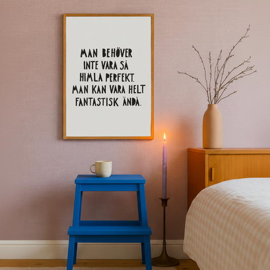 Print Material Affisch FANTASTISK – Stilren väggkonst för ett personligt hem (Flera varianter)