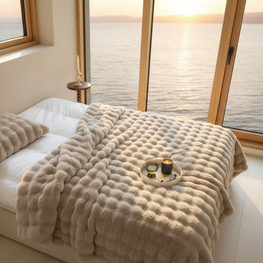 Filt Filt PLUSHY – Exceptionell mjukhet för hemtrevliga stunder (Flera varianter)