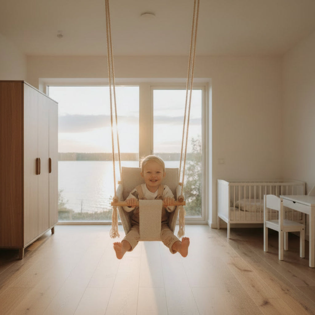 Hänggunga Gunga PLASTFLASKOR – Innovativ design av återvunnen plast