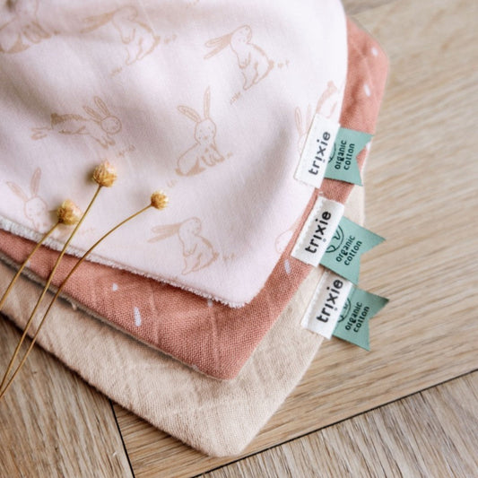 Haklapp Haklappar BANDANA – 3-pack av ekologisk bomull