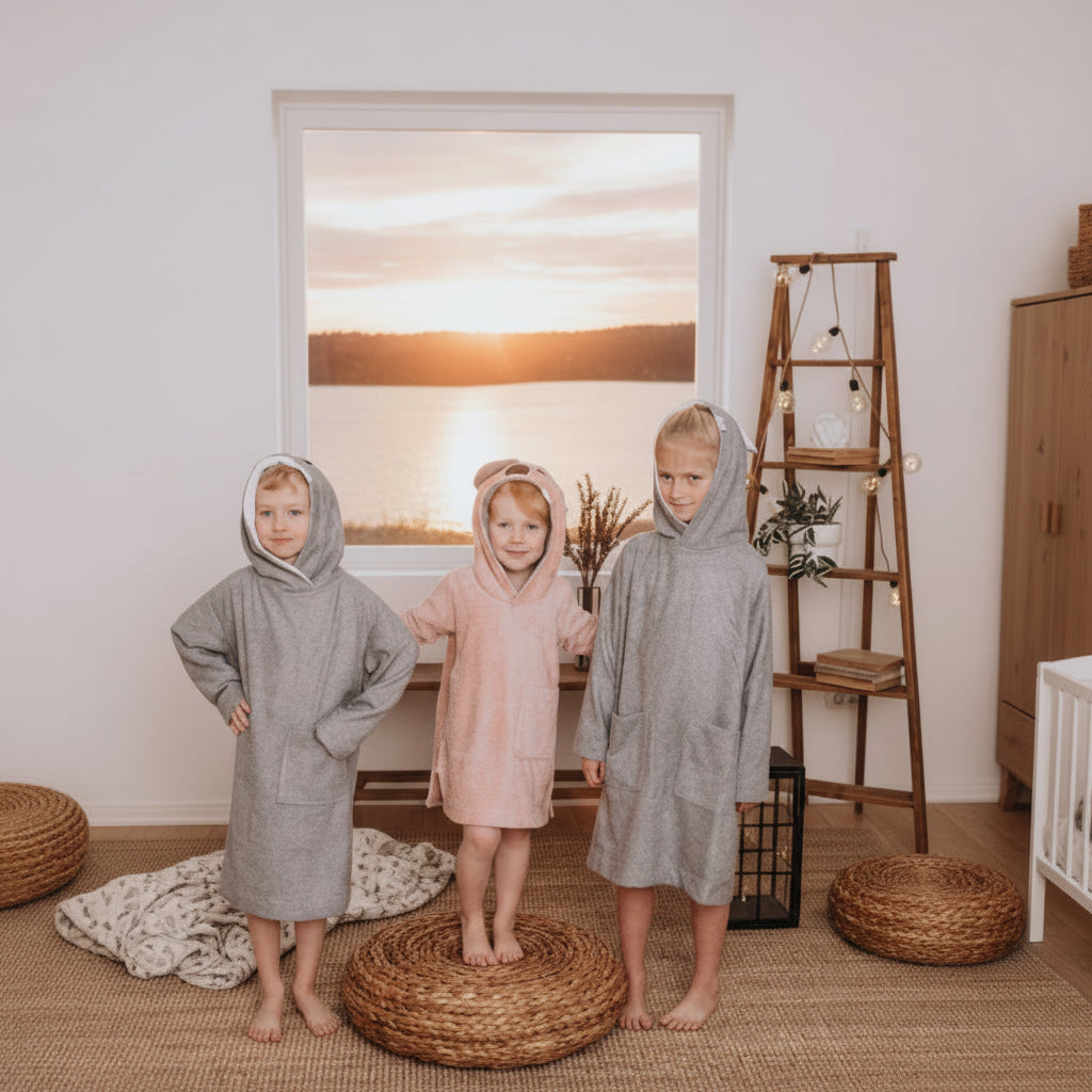 Badrock Handduk poncho KOALA – Mjukhet efter varje bad (Flera varianter)