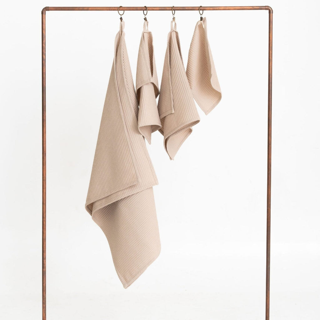 Handduk Handdukar VÅFFLA Set om 4st – Modern minimalism och taktil lyx (Flera varianter)