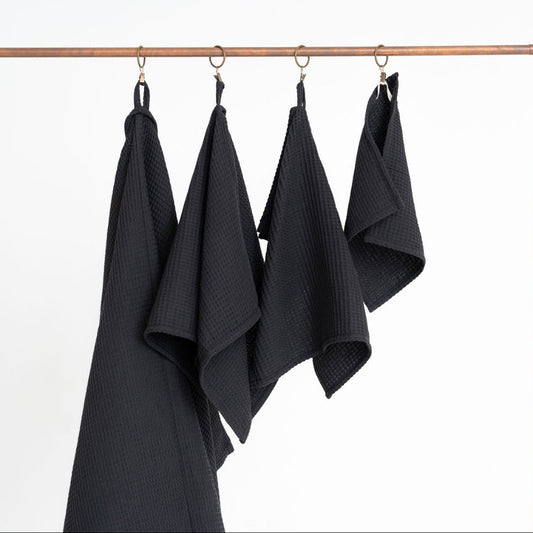 Handduk Handdukar VÅFFLA Set om 4st – Modern minimalism och taktil lyx (Flera varianter)