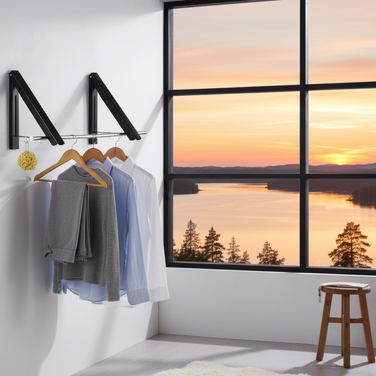 Förvaring Klädhängare FÄLLIN – Smart och platsbesparande vägghängare med fällbara krokar (Flera varianter)