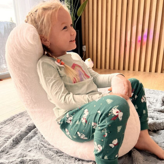 Babyleksaker Kudde MÅNEN – Plyschig halvmåne för lek och vila