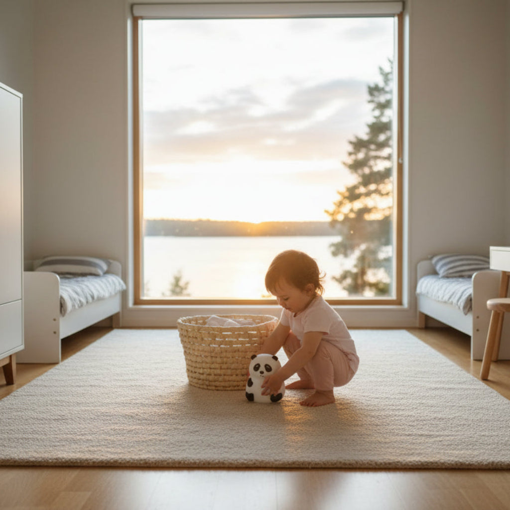 Lampa Nattlampa PANDAN – Mjuk och trygg nattbelysning för barnrummet