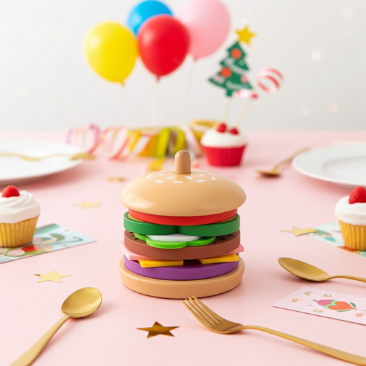 BURGAREN - Träleksak i 15 delar