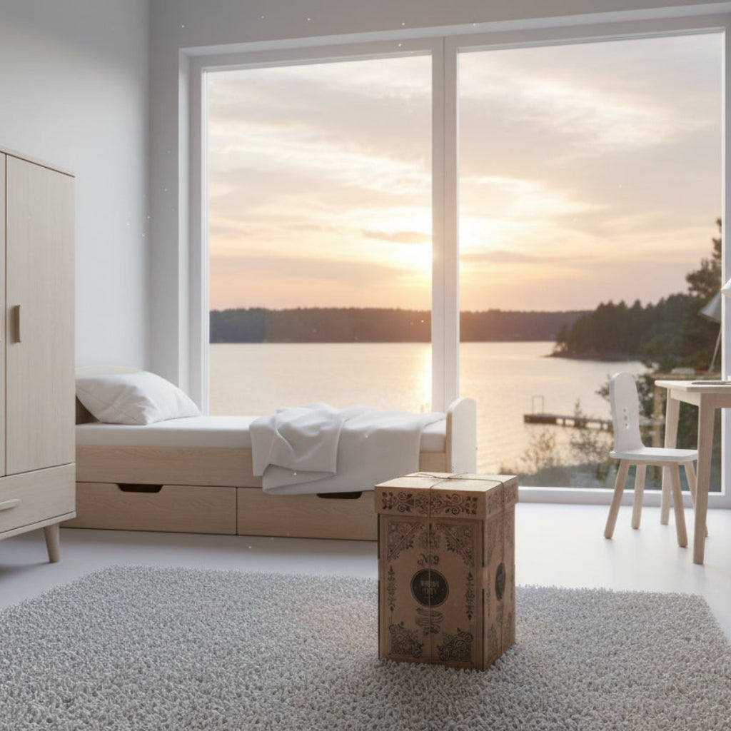 Leksaker Klassisk stapelleksak PYRAMID – i naturligt trä