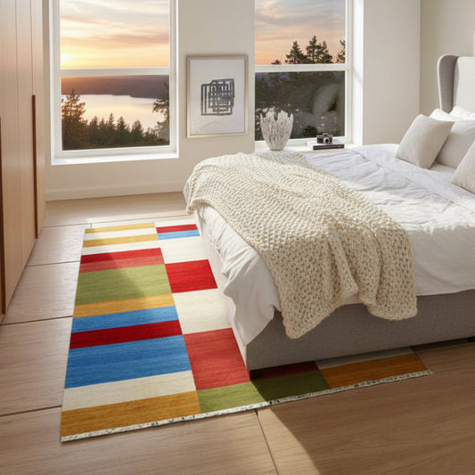 Mattor Ullmatta BOHEM – Handvävd karaktär med naturnära struktur (200 x 280 cm)