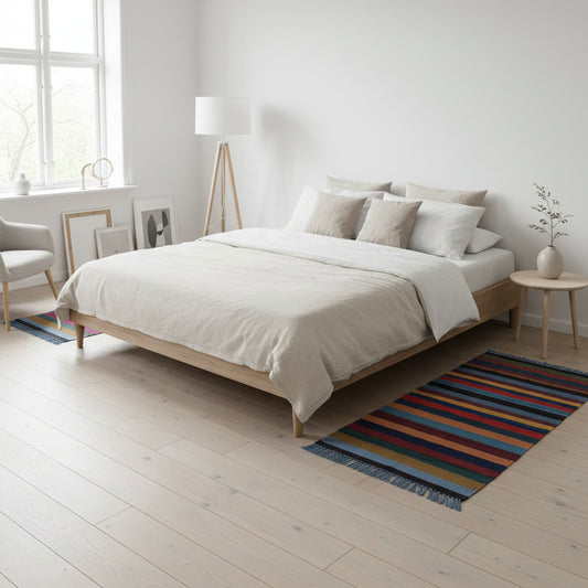 Mattor Handvävd ullmatta SAMUEL – Tidlös och slitstark i skandinavisk design (60 x 100 cm)