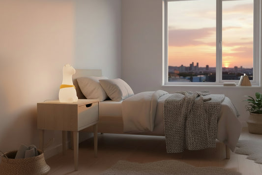 Giraffe Silicone Lamp - White