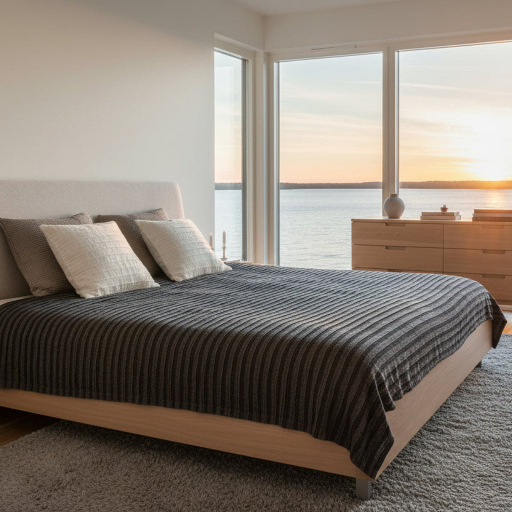 Överkast Överkast QUILT bomull/linne – Tidlös elegans för det bäddade sovrummet (270 x 270 cm)