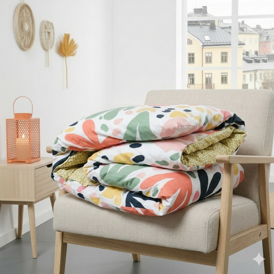 Påslakan Påslakanset SÖMNIG - grafisk (220x240cm)