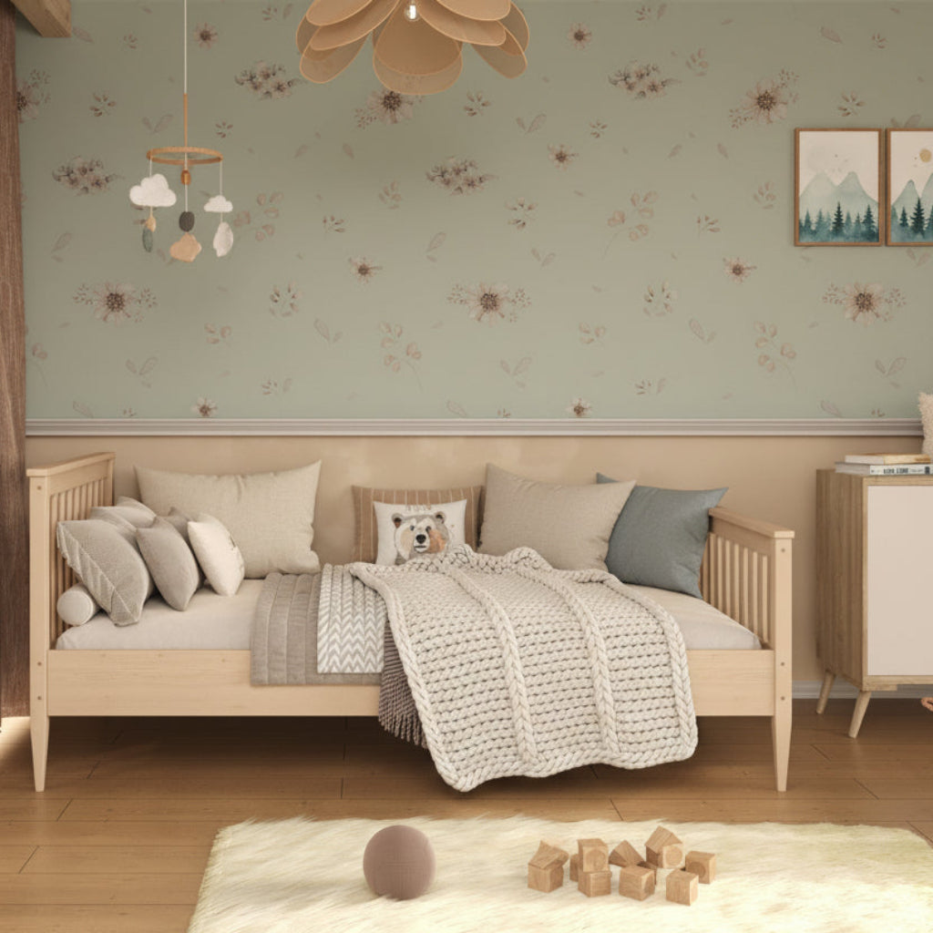 Säng Barnsäng EMILIA – Klassisk träsäng i skandinavisk design (Flera varianter)