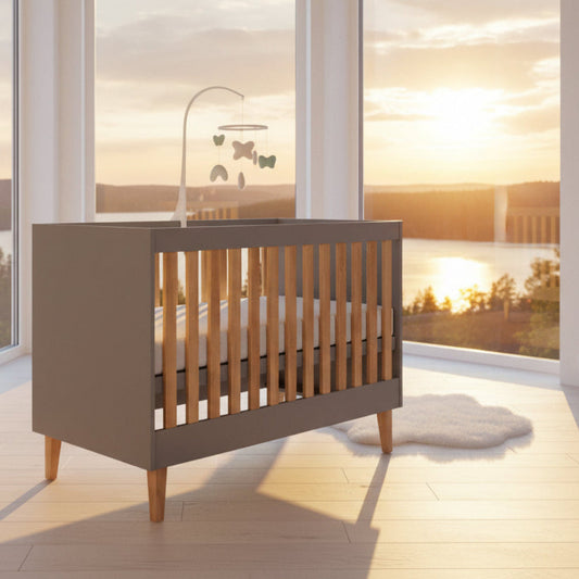 Spjälsäng Spjälsäng KUBI – Modern spjälsäng i skandinavisk stil