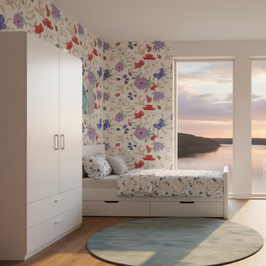 Tapet Tapet MUHU – Botanisk elegans med inspiration från den nordiska naturen