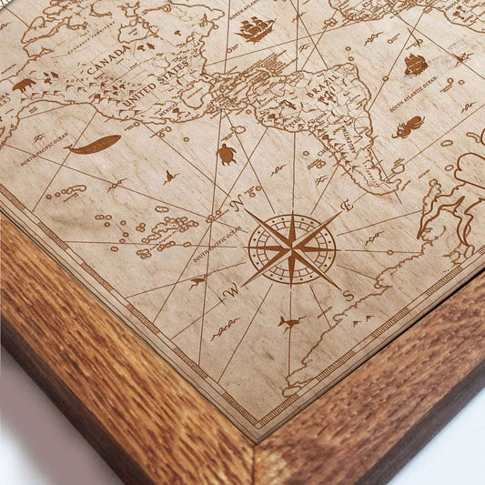 Konstverk Tavla VÄRLDEN – Ge ditt hem ett globalt och inspirerande uttryck (Flera storlekar)