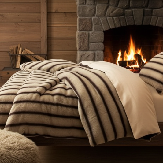 Bäddset Bäddset VINTERFÄLL – Maximal värme i mjukaste fleece (220x240cm)