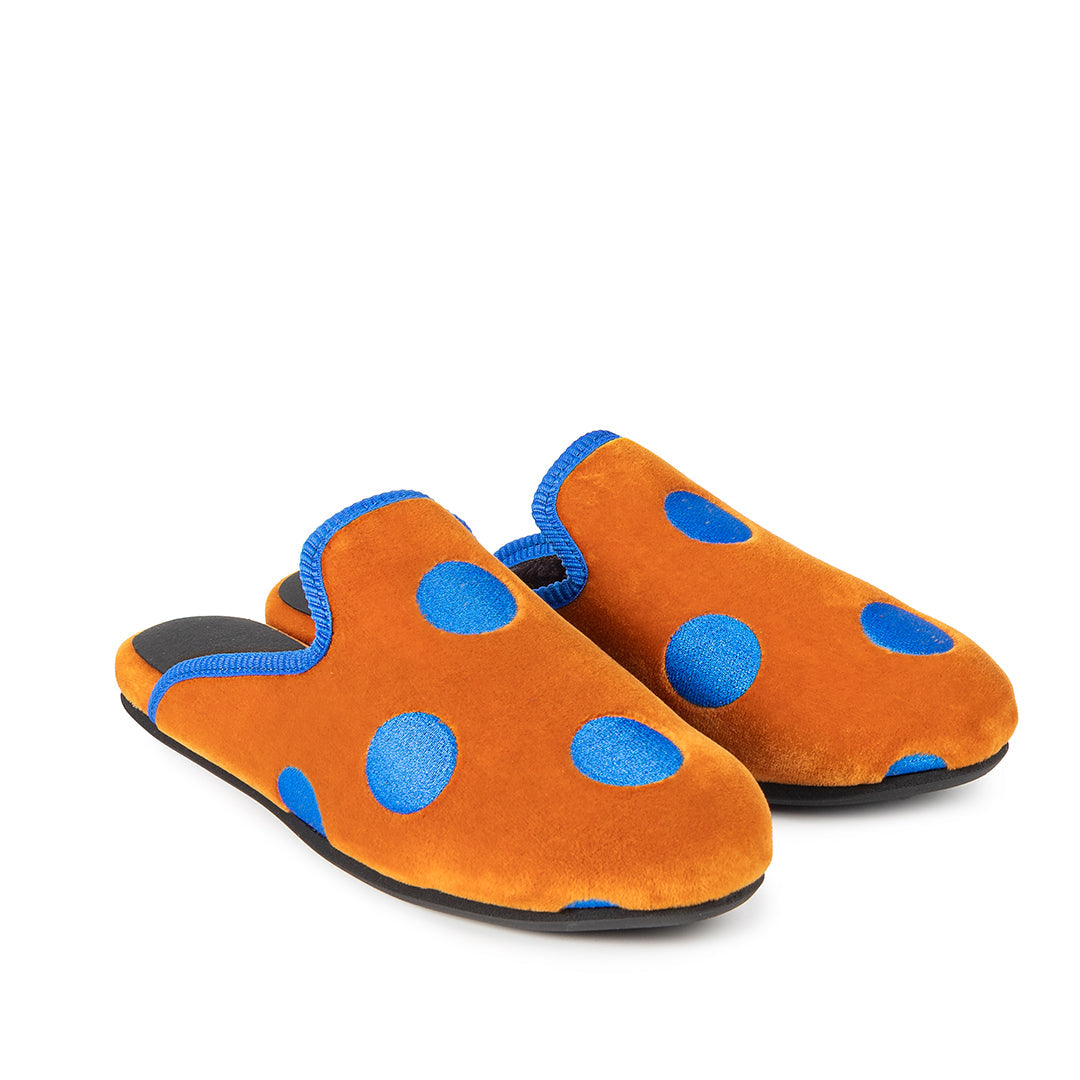 Big Blue Dot Slipper