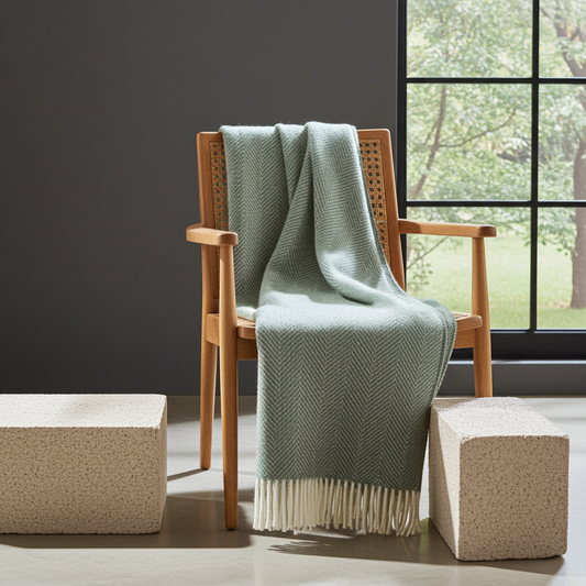 ALPAKA - Filt i fiskbensmönster