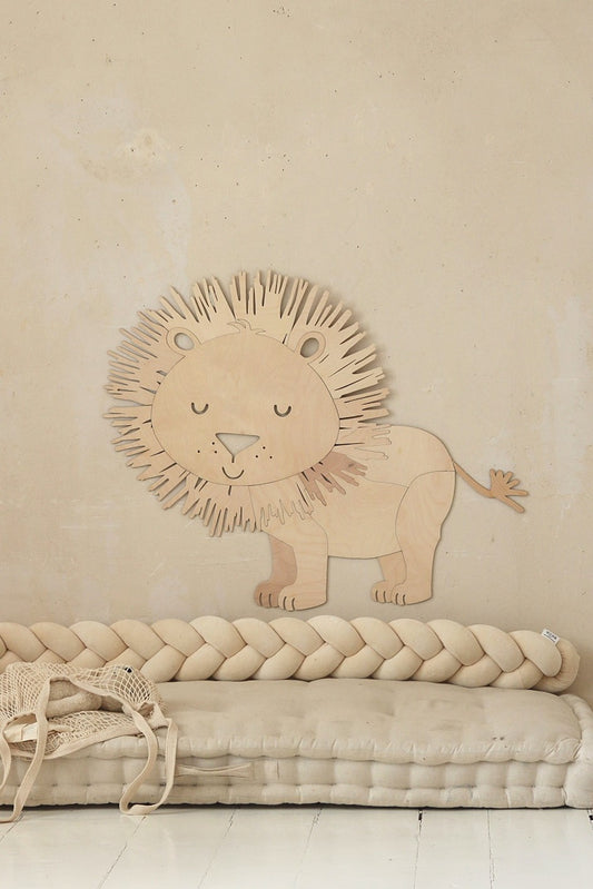 Safari Lion – Wooden Wall Decoration