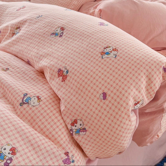 Bäddset Påslakanset FRIDA – Lekfull design med hästar (150x200cm)