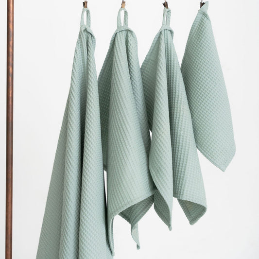 Handduk Handdukar VÅFFLA Set om 4st – Modern minimalism och taktil lyx (Flera varianter)