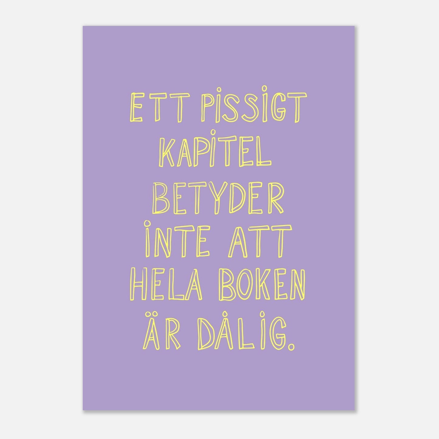 Ett pissigt kapitel - Affisch