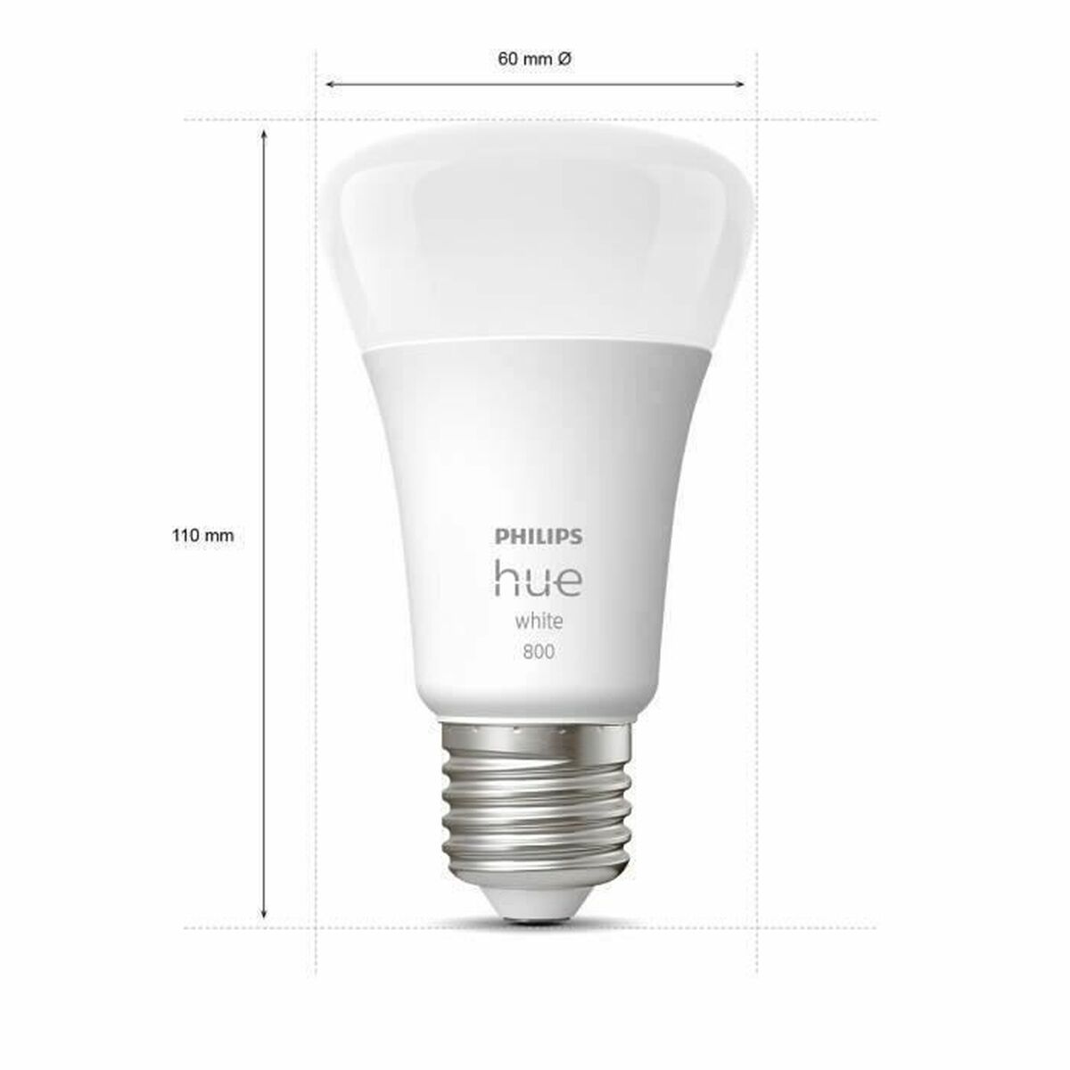 Smart Light bulb Philips 8719514319028 White F 60 W 9 W E27 800 lm (2700 K) (2 Units)-5