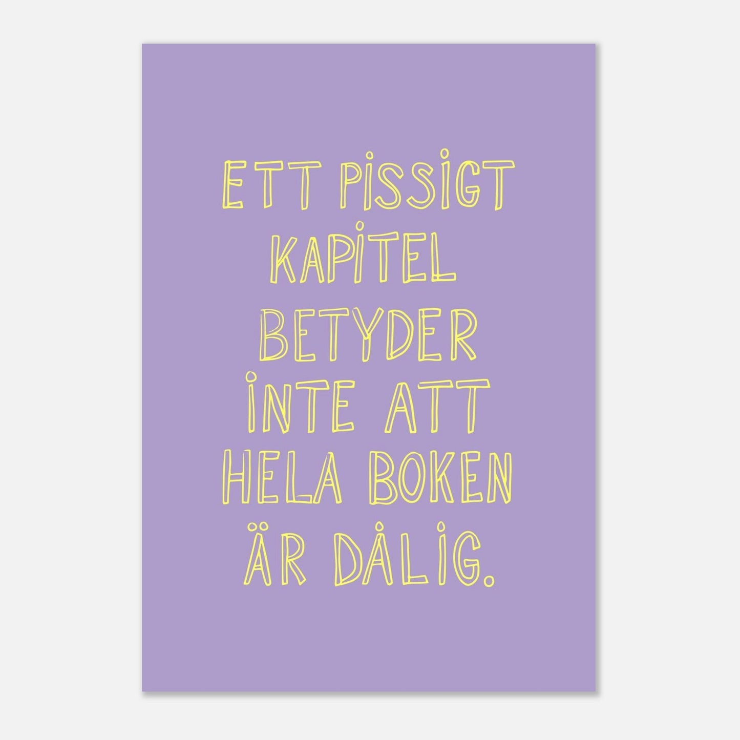 Ett pissigt kapitel - Affisch