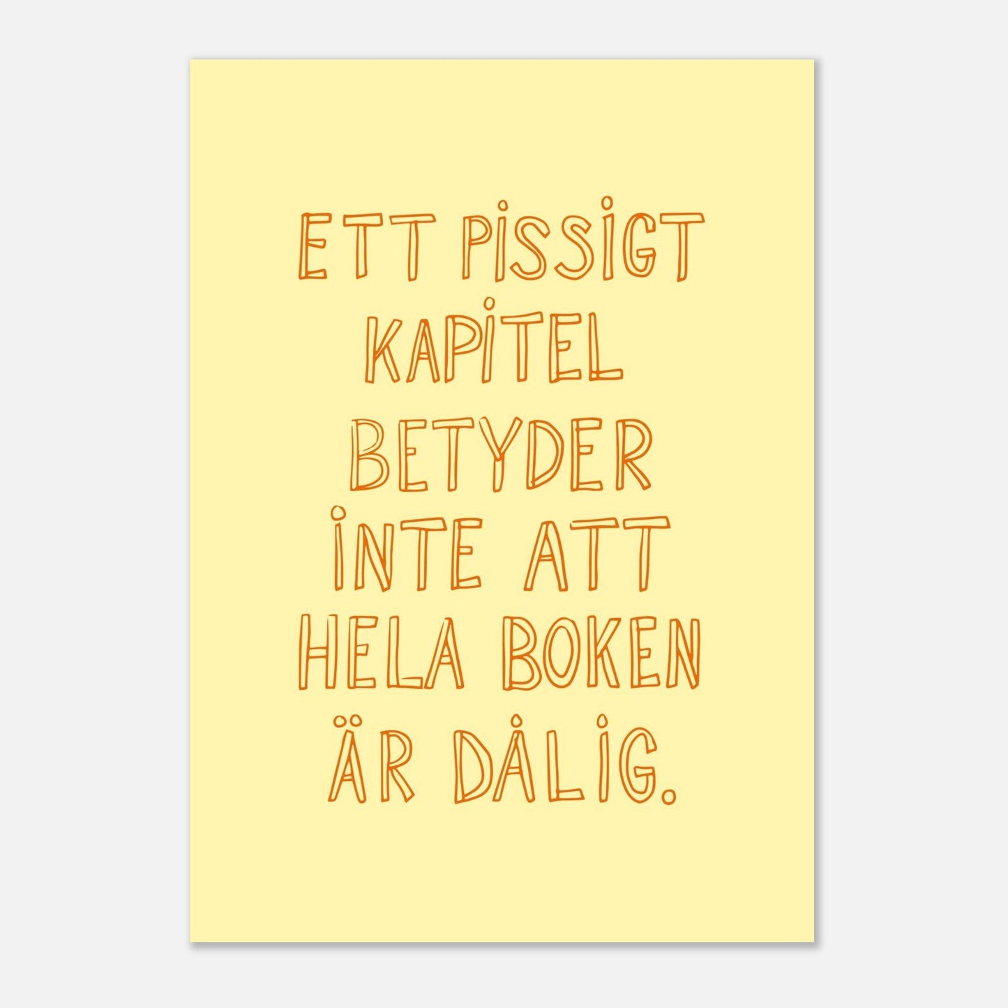 Ett pissigt kapitel - Affisch